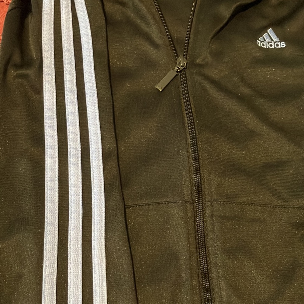 ADIDAS Clima365 Hoodie, Women’s Large, black with 3 light blue stripes. - Picture 10 of 10